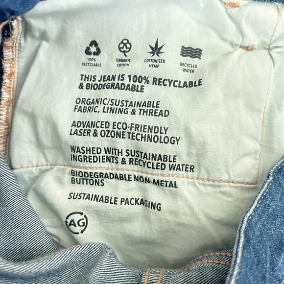 NWT AG Adriano Goldschmied Everett Slim Straight The Jeans of Tomorrow size 34 - Picture 6 of 7